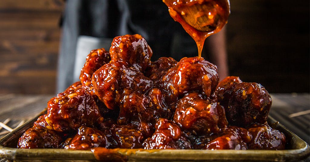 BBQ Sweet and Spicy Meatballs